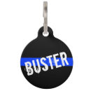 Recherche de chien policier Ligne bleue mince