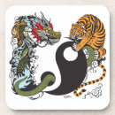 Recherche de symbole yin yang dessous de verres Dragon