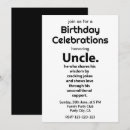 Recherche de oncle invitations Parti