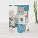 Recherche de bâtiment vœux cartes Bleu