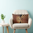 Recherche de tigre abstrait coussins Noir