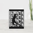 Recherche de raquette de badminton vœux cartes Navette