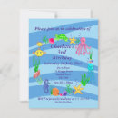 Recherche de sous la mer 11x14 invitations Poulpe