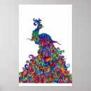 Recherche de peacock posters Colorful