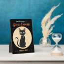 Recherche de halloween plaques Chat noir