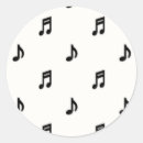 Recherche de notes de musique autocollants Simple