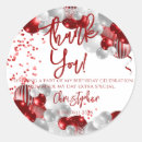 Recherche de bulle rouge autocollants Fête d'anniversaire
