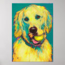 Recherche de labrador painting posters Golden retriever