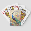 Recherche de paon jeux de cartes Bleu