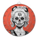 Recherche de squelette jeux de fléchettes Noir et blanc