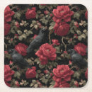 Recherche de corbeau dessous de verres Floral