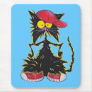 Recherche de humour chat tapis souris Noir