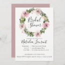 Recherche de floral wreath bridal shower invitations Aquarelle