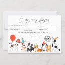 Recherche de de chiot correspondances cartes Fête d'anniversaire de chien