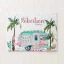 Recherche de flamant rose puzzles Aquarelle