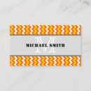 Recherche de zigzag jaune cartes visite Professionnel