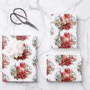 Recherche de bougie rouge papier cadeau Motif