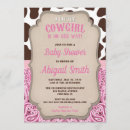 Recherche de cow cartes baby shower fille invitations Rose