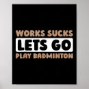 Recherche de raquette de badminton posters Volant