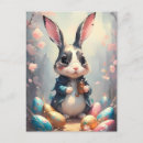 Recherche de oeufs teints cartes postales Lapin
