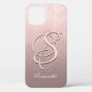 Recherche de rose sombre iphone coques Monogramme