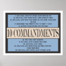 Recherche de 10 commandements posters Écriture