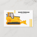 Recherche de bulldozer cartes visite Construction