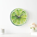 Recherche de fruit vert horloges Aquarelle