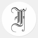 Recherche de style ancien autocollants Monogramme