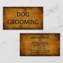 Recherche de chien vintage cartes visite Toilettage de chien