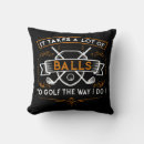 Recherche de boules de golf décoration coussins Golfeurs