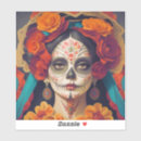 Recherche de visage peint autocollants Catrina