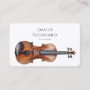 Recherche de professeur de violon cartes visite Élégant