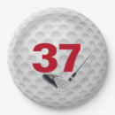 Recherche de anniversaire golf assiettes en papier Sport