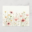 Recherche de champs marguerite cartes postales Aquarelle