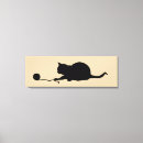 Recherche de silhouette chat toiles Noir