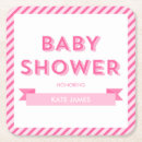 Recherche de girly dessous de verres Baby shower