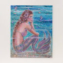 Recherche de peinture de sirène puzzles Peintures de sirènes