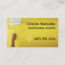 Recherche de peinture jaune cartes visite Brosse