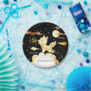 Recherche de loup assiettes Aquarelle