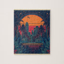 Recherche de paysage urbain puzzles Rétro