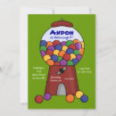 Recherche de gumball machine anniversaire invitations Enfants
