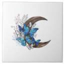 Recherche de papillon bleu carreaux Blanc