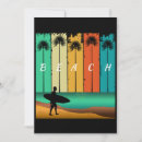 Recherche de palmier vintage invitations Coucher de soleil