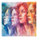 Recherche de visage coloré posters Aquarelle