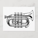 Recherche de instruments vent cartes postales Trompette