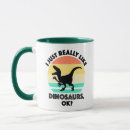 Recherche de dinosaure drôle tasses Velociraptor
