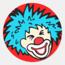 Recherche de visage de clown autocollants Sourire
