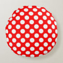 Recherche de pois rouge blanc coussins Moderne