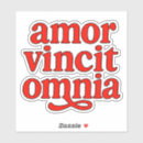 Recherche de amor autocollants Amor vincit omnia